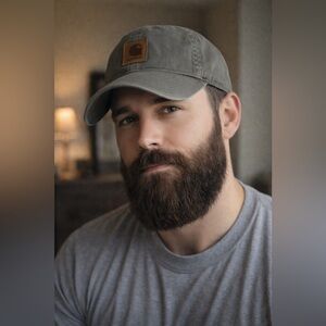 Carhartt Odessa Canvas Velcro Back Asphalt Gray Cap